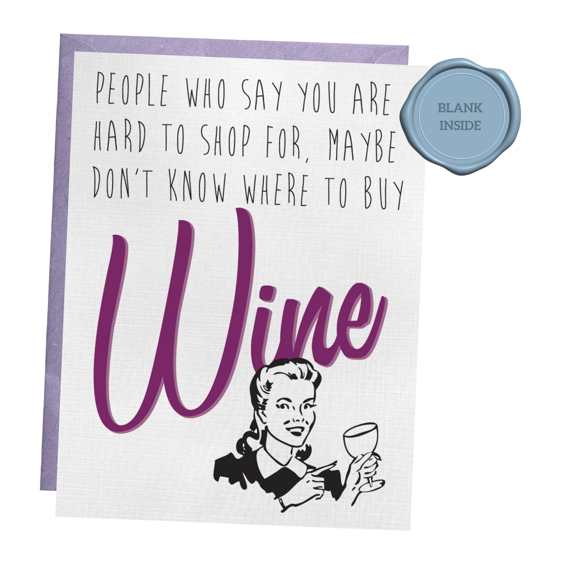 Where To Buy Wine - Greeting Card
