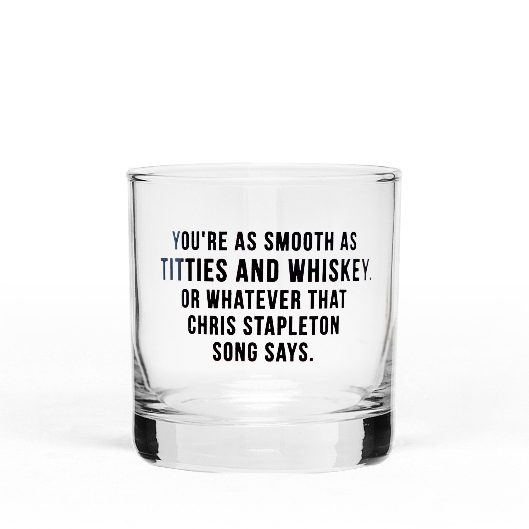 Titties And Whiskey - Whiskey Rocks Glass