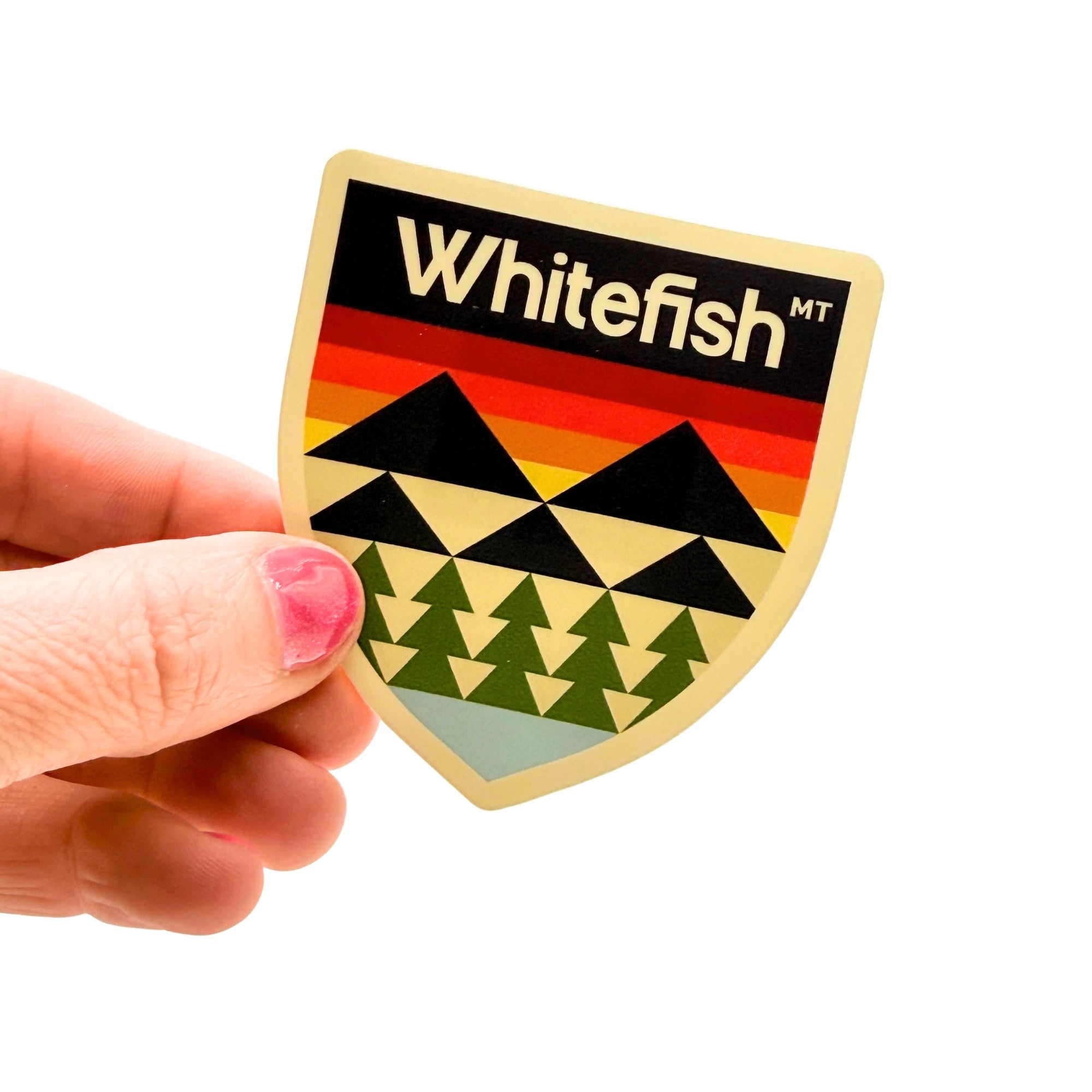 Whitefish Badge - Montana Sticker
