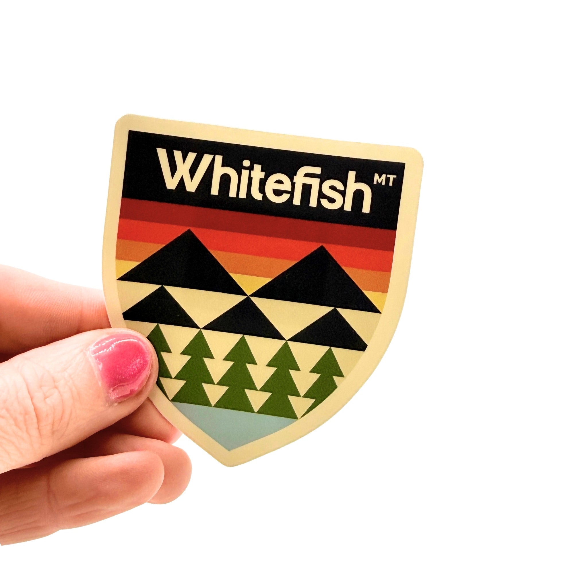 Whitefish Badge - Montana Sticker