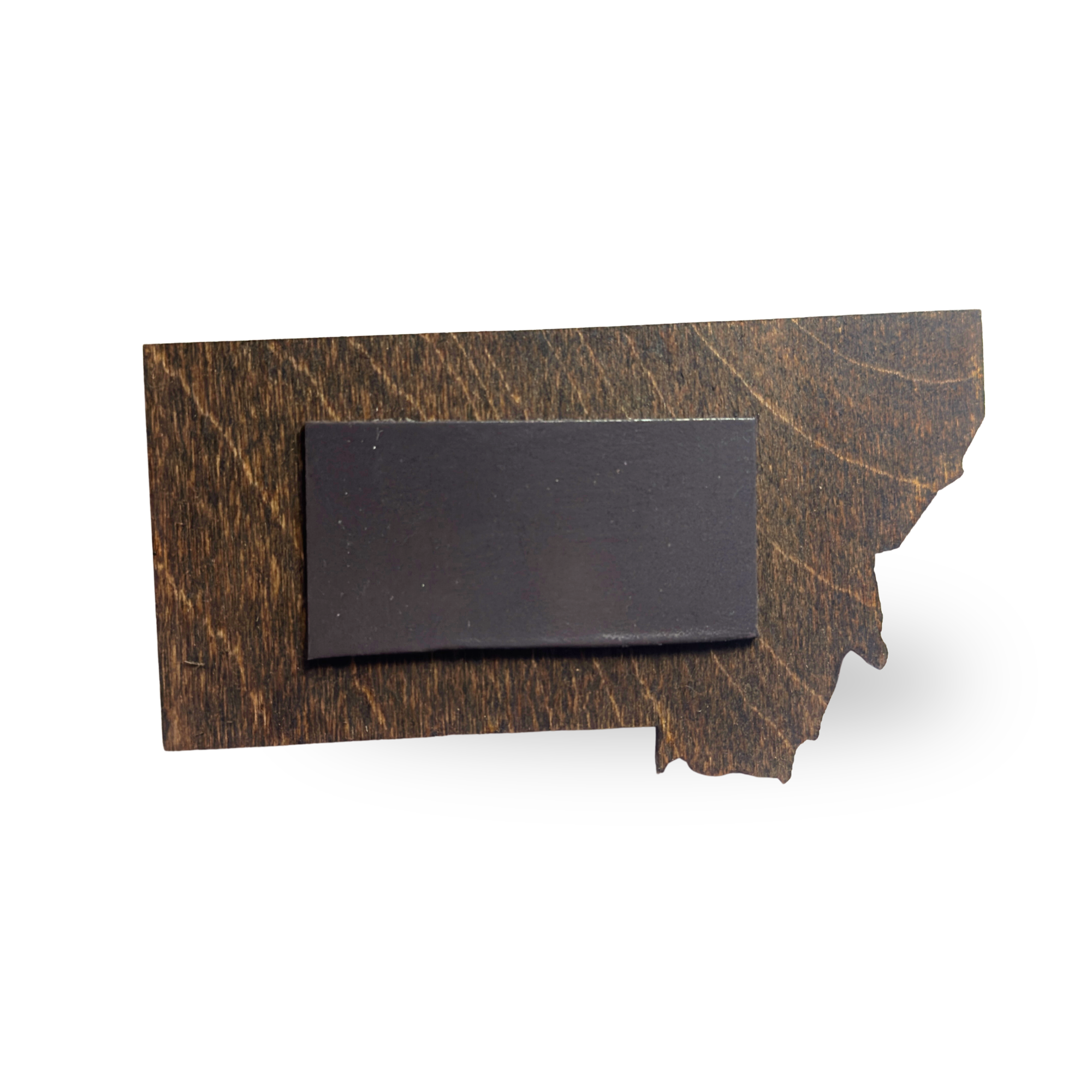 Whitefish, Montana Coordinates  - Layered Wood Magnet