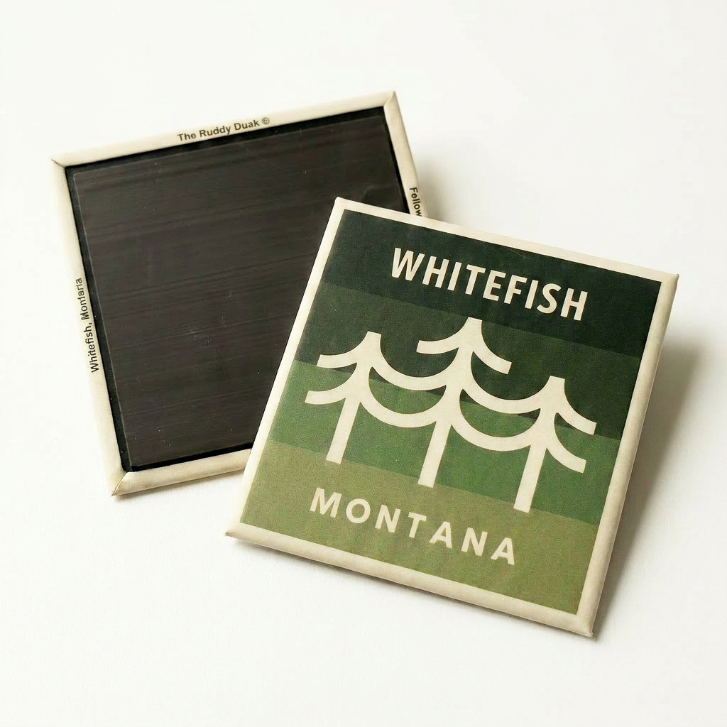 Whitefish Montana Trees - Fridge Magnet