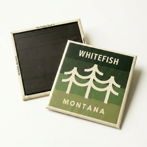 Whitefish Montana Trees - Fridge Magnet