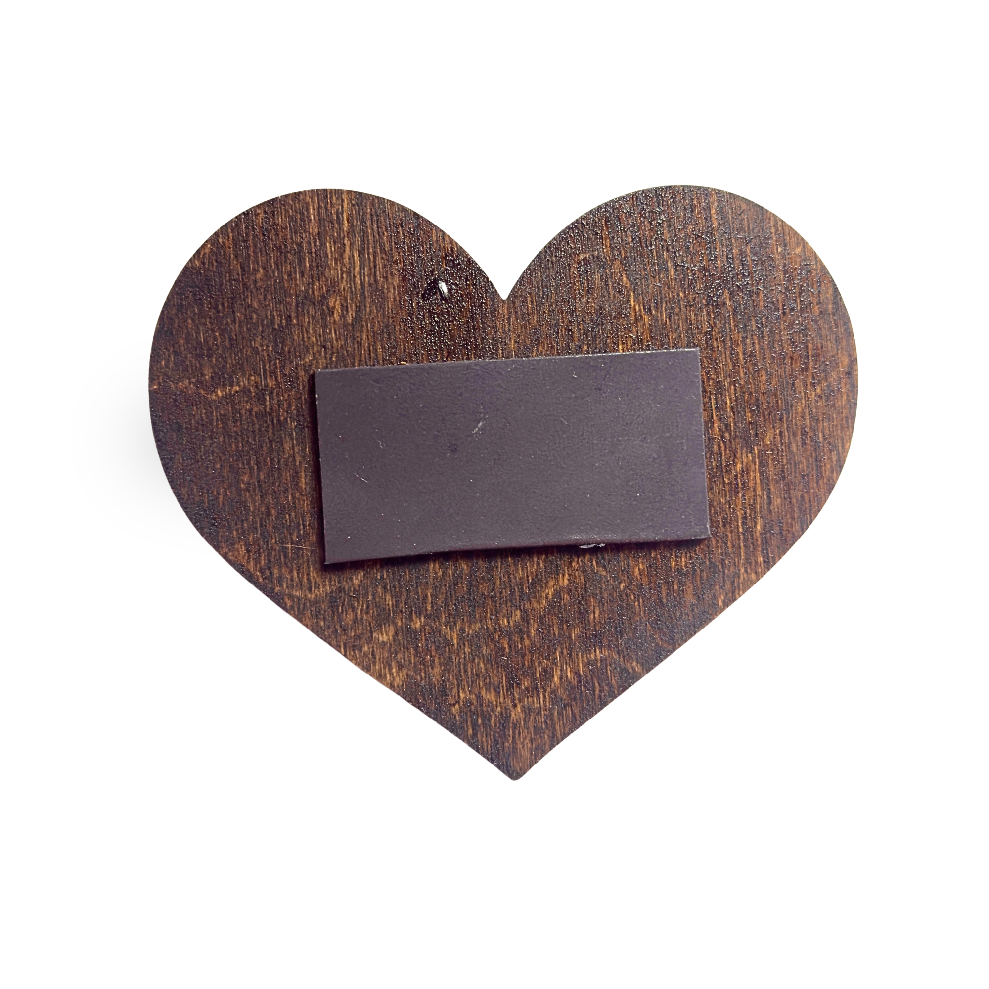 Whitefish, Montana Rustic Heart - Wood Magnet