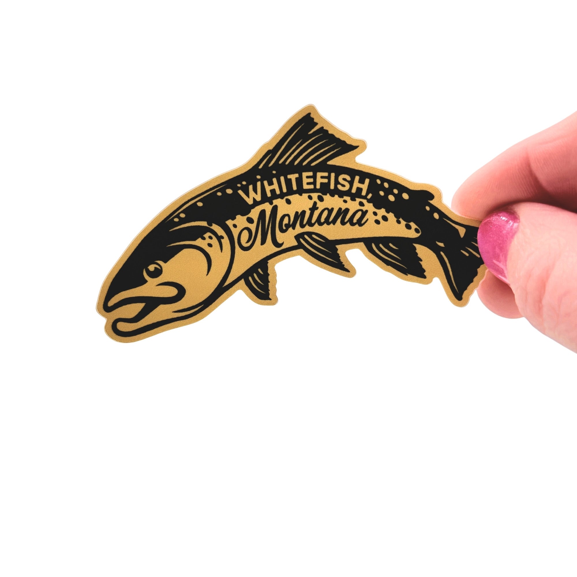 Fish Montana - Whitefish Sticker