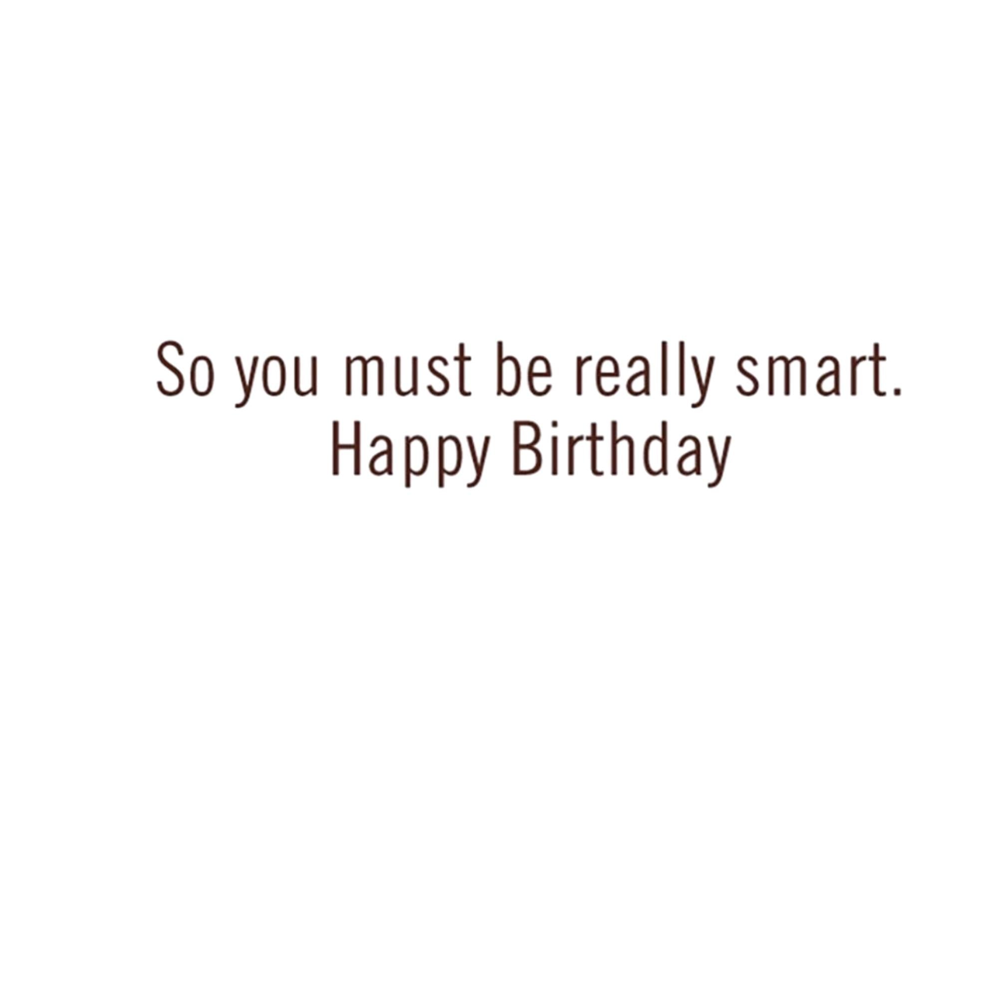 With Age Comes Wisdom - Birthday Card