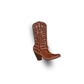 Women Cowboy Boots - 1.25 Inch Brown Enamel Pin for Her