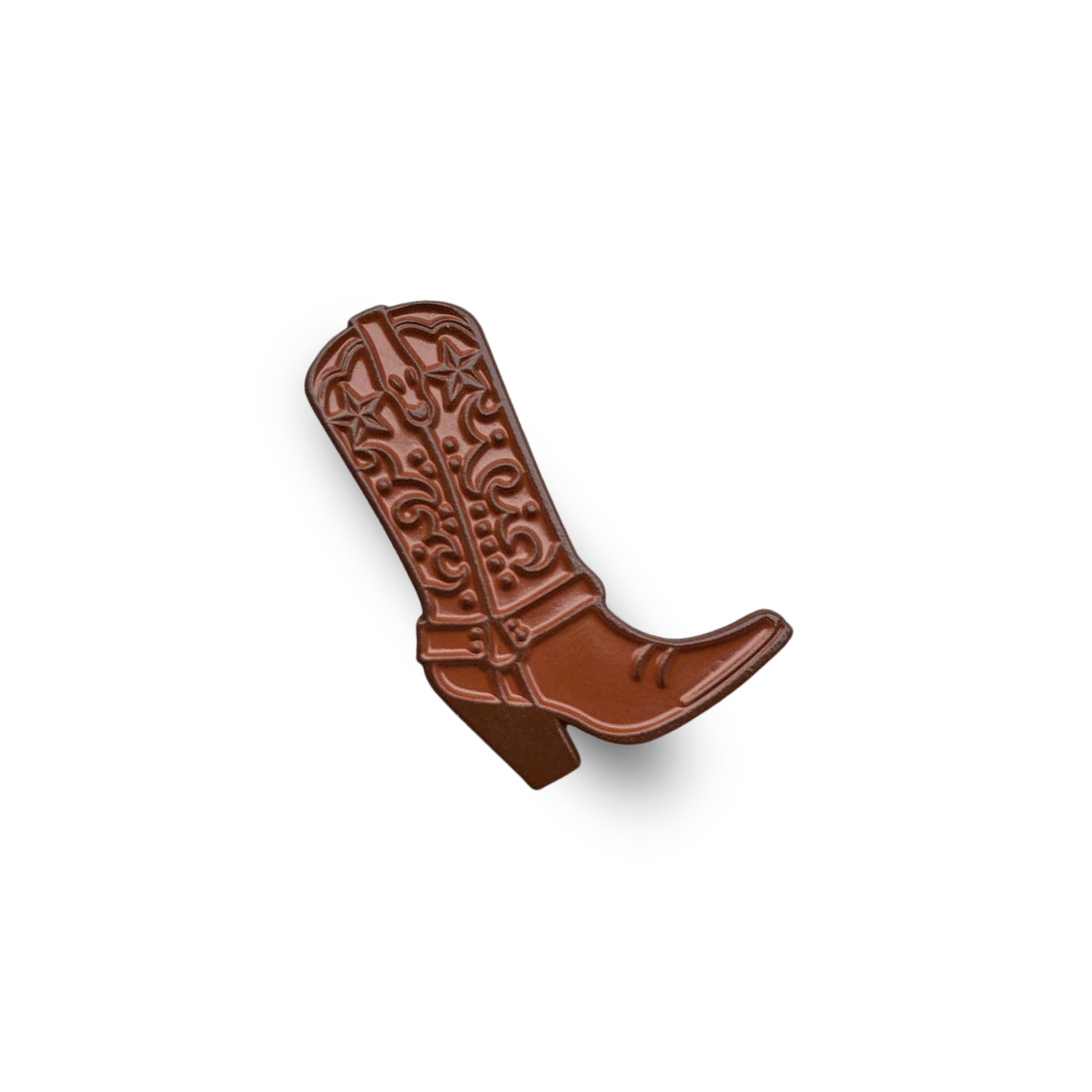 Women Cowboy Boots - 1.25 Inch Brown Enamel Pin for Her