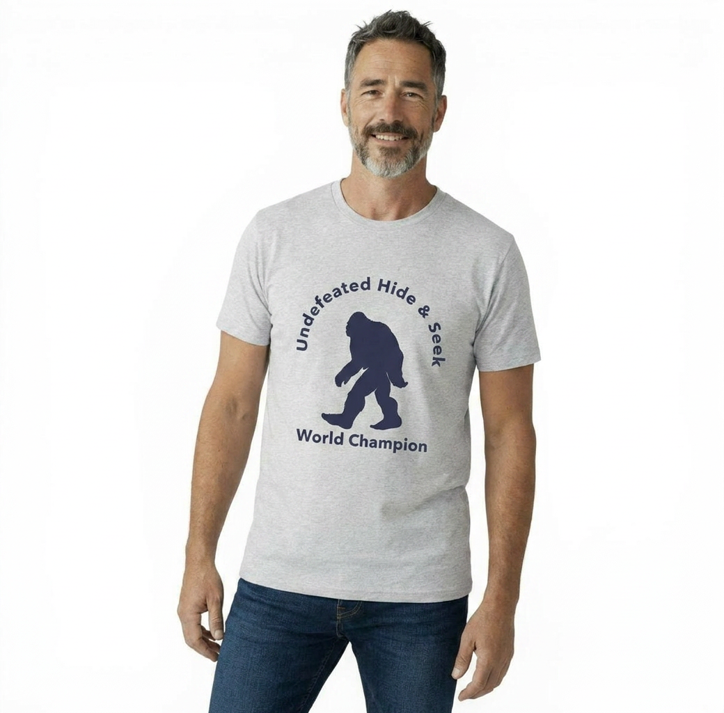 Hide & Seek Champion - Gray Unisex Adult T-Shirt