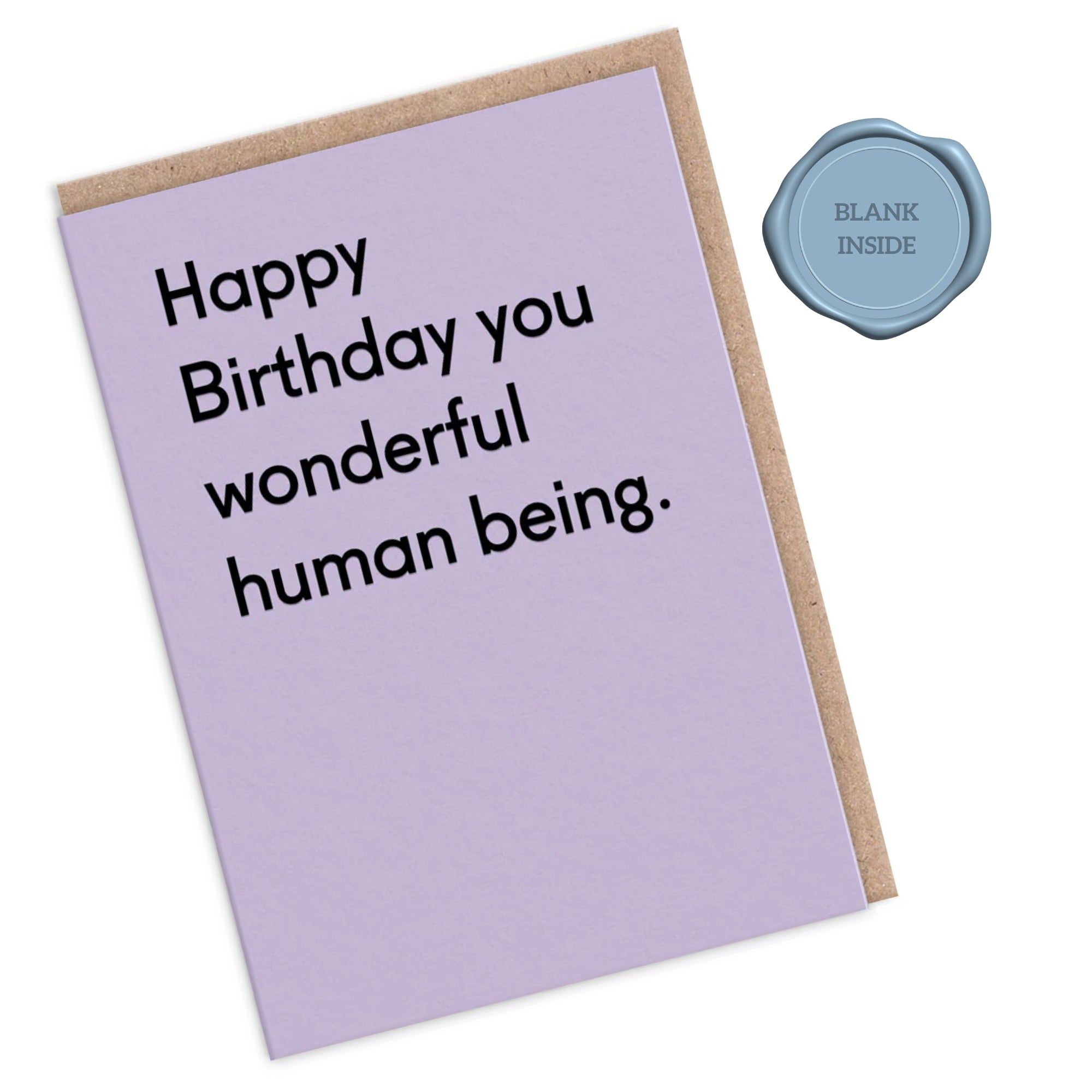 Wonderful Human Being - Birthday Card
