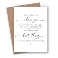 When I Tell You - Love Card