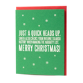 Santa Checks Your Search History - Funny Holiday Card