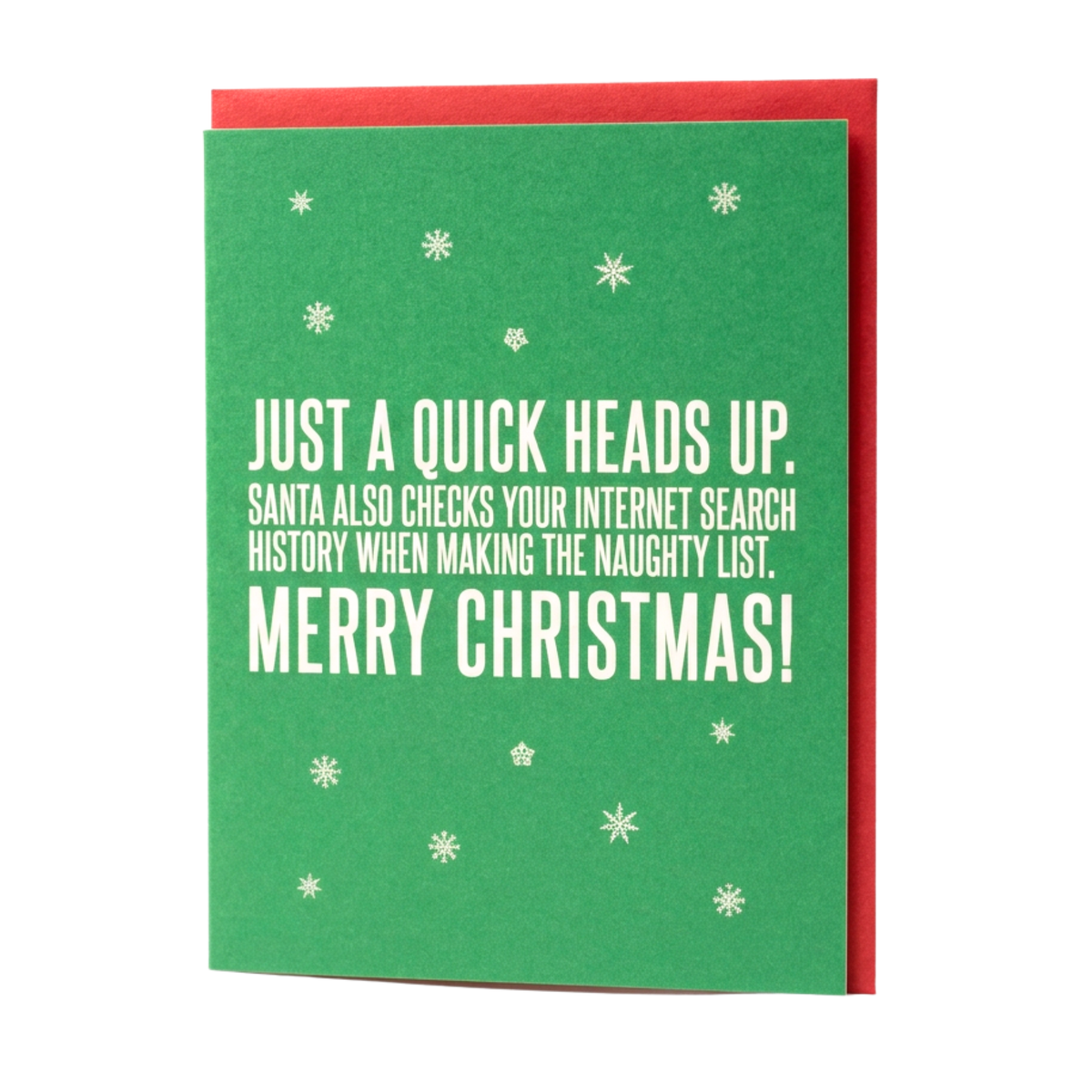 Santa Checks Your Search History - Funny Holiday Card