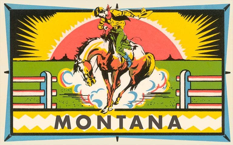 Rodeo Cowboy - Montana Magnet
