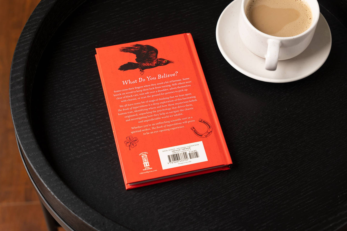 The Book of Superstitions illustrated book from The Ruddy Duck in Whitefish, Montana, alternate view