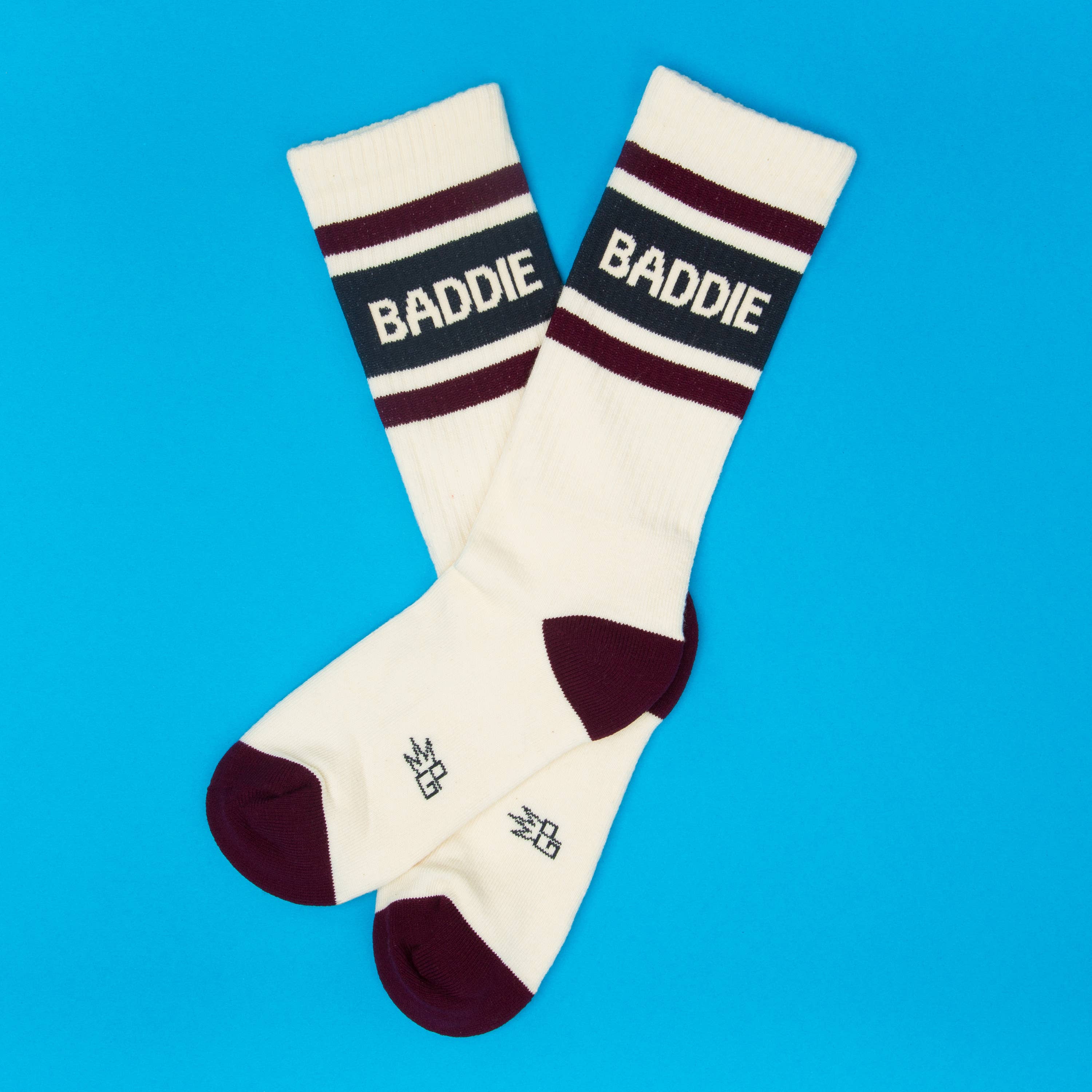 Baddie gym crew socks, alternate view