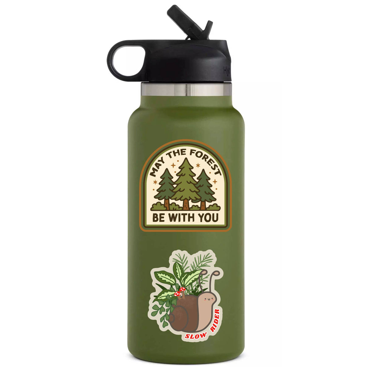 Unplug nature trees vinyl sticker from The Ruddy Duck in Whitefish, Montana, alternate view