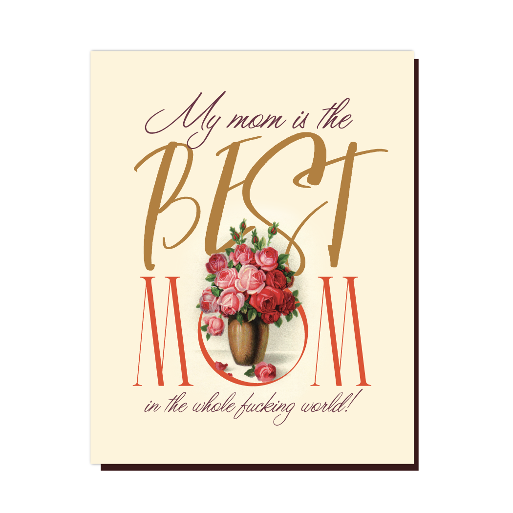 Best Mom In World - Mother's Day Card