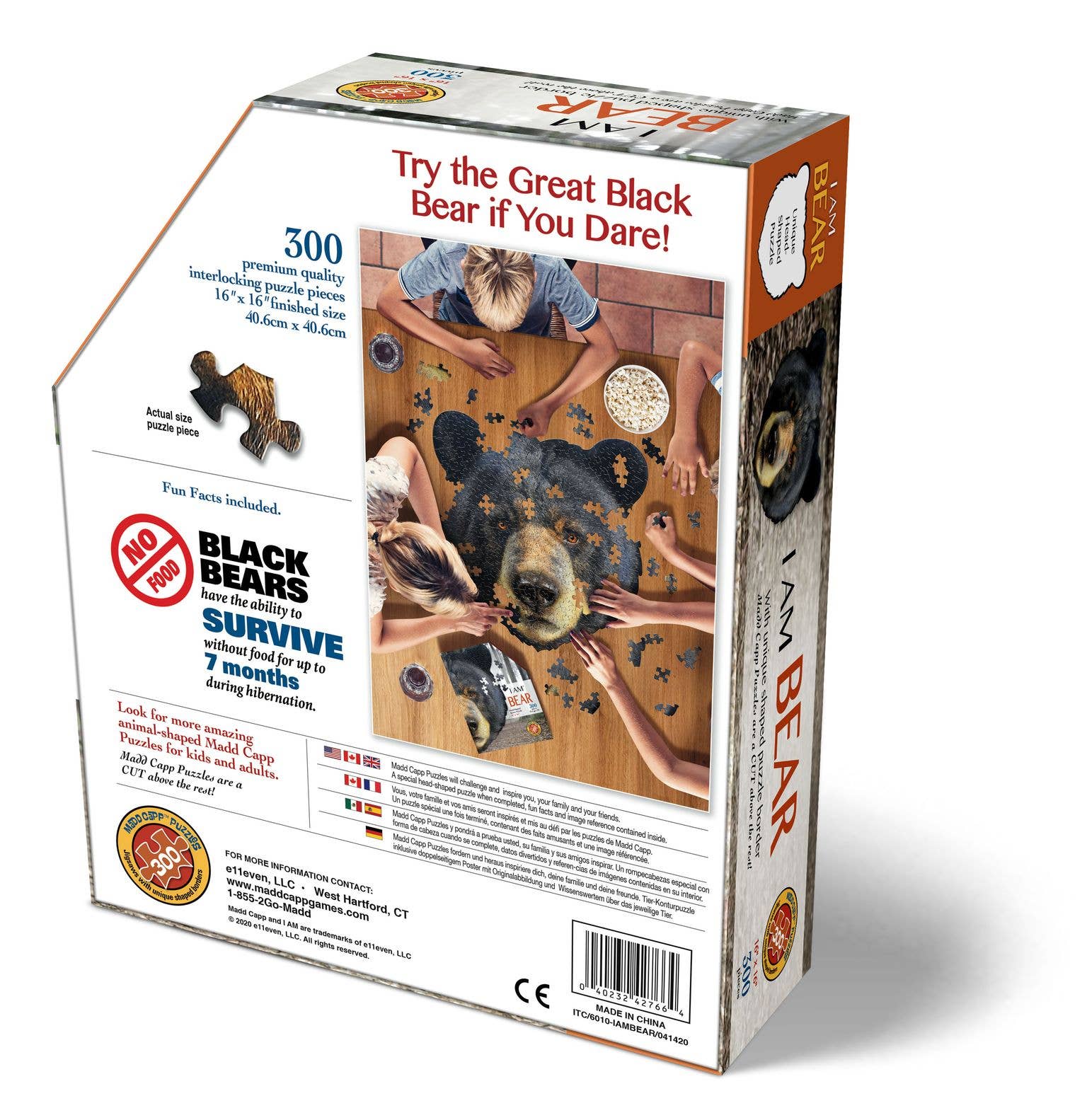 Black Bear - 300 Piece Jigsaw Puzzle
