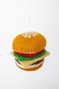 Burger - Wool Felt Christmas Ornament