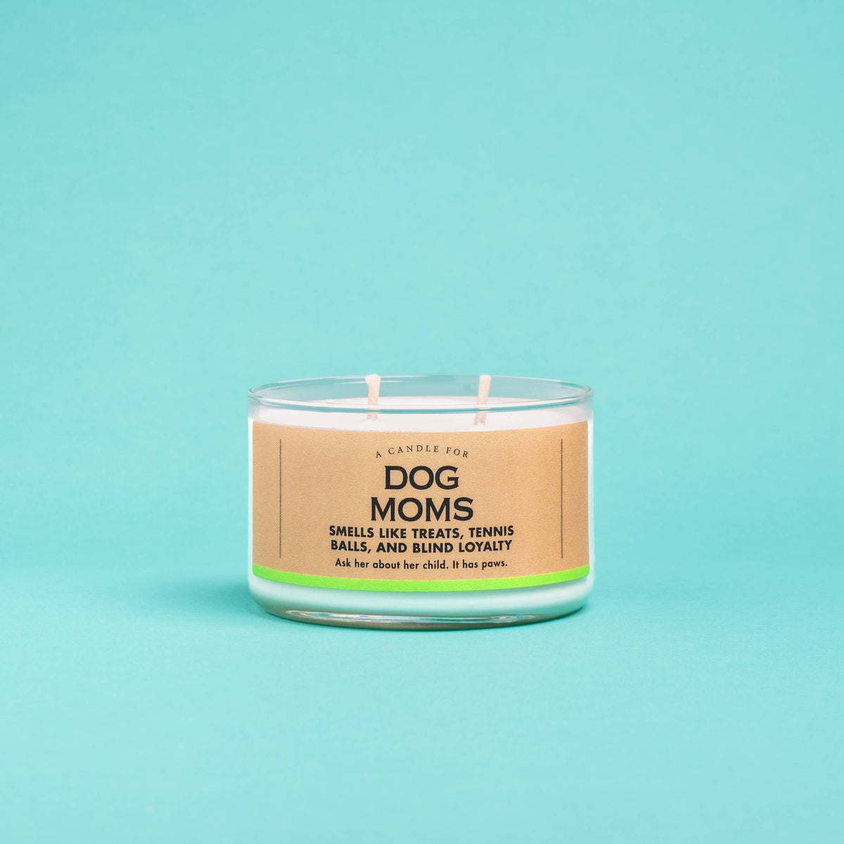 A Candle for Dog Moms, puppuccino scented soy candle by Whiskey River Soap Co., from The Ruddy Duck in Whitefish, Montana