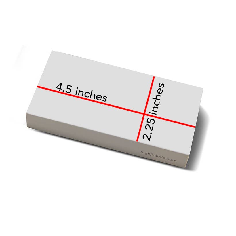 Decorative matchbox with beard design holding 40 long wooden matches, from The Ruddy Duck in Whitefish, Montana