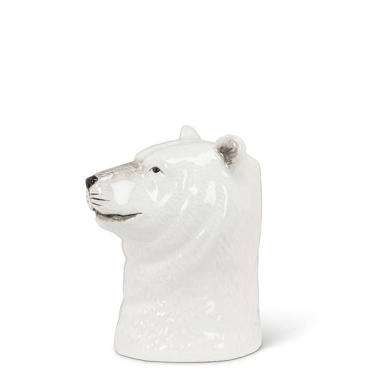 Black Bear - 3" Tall Ceramic Bud Vase