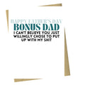 Bonus Dad - Father's Day Card