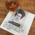 Janet's Police Report funny mugshot cocktail napkins, pack of 20, from The Ruddy Duck in Whitefish, Montana