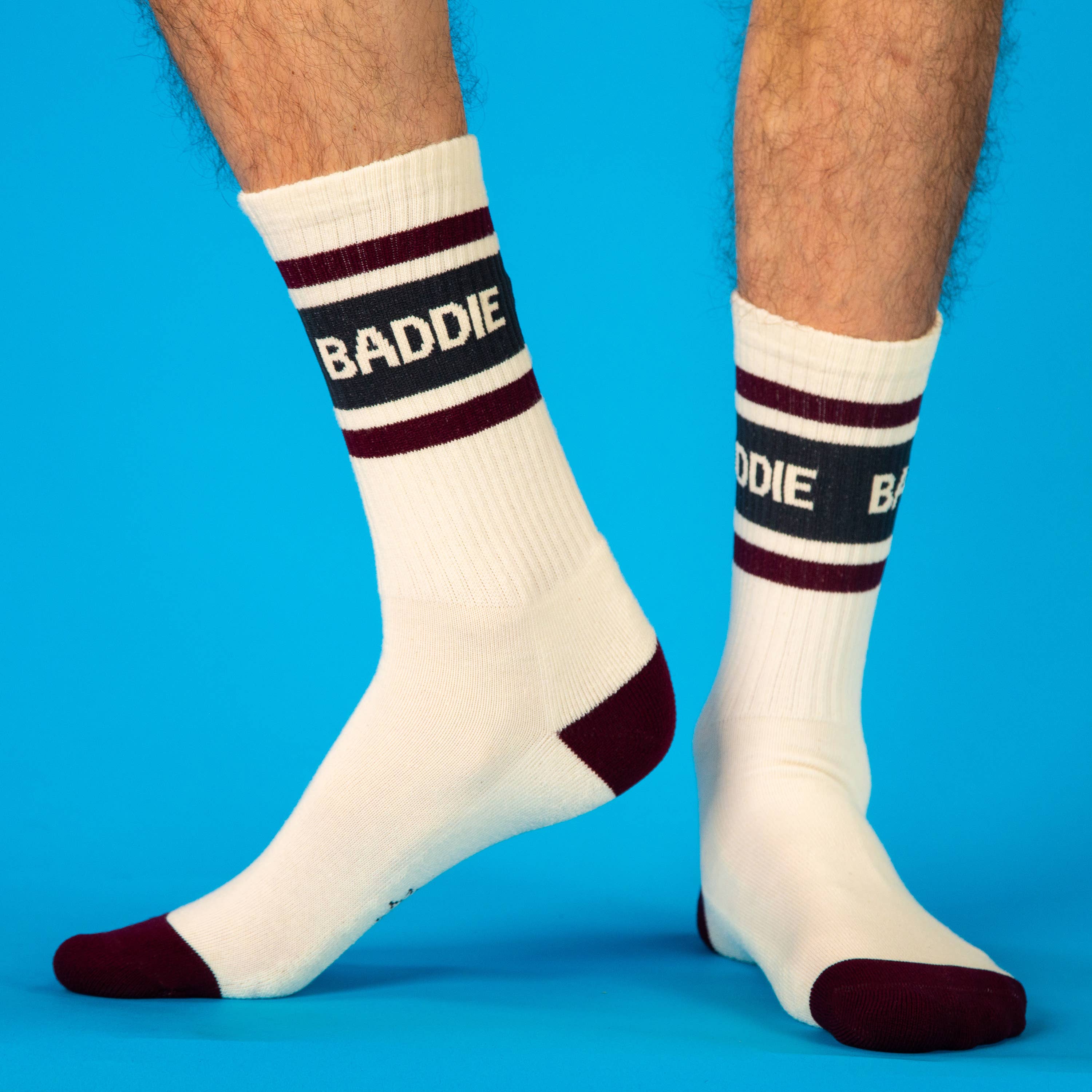 Baddie gym crew socks, alternate view
