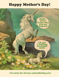 Narcissist Mom - Mother's Day Card
