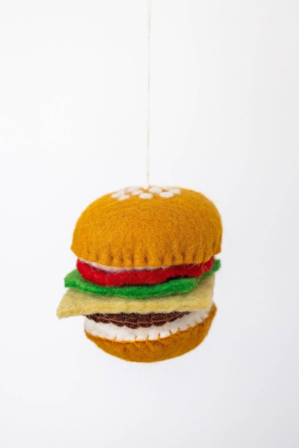 Burger - Wool Felt Christmas Ornament