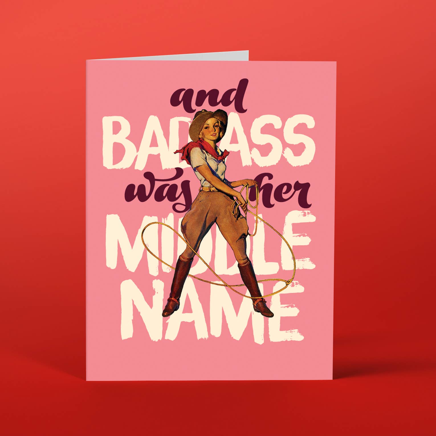 Badass Cowgirl — Card
