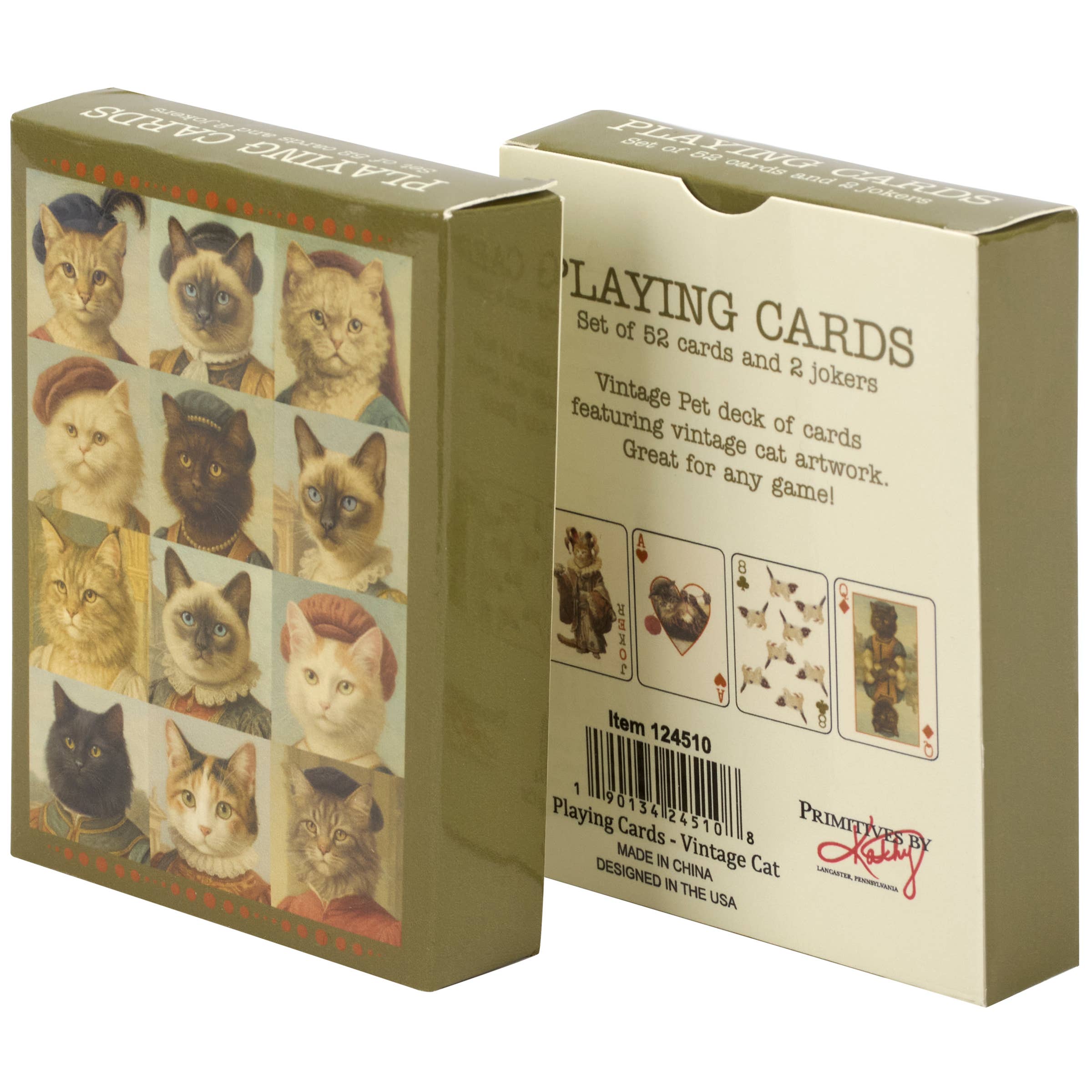 Vintage Cat - Playing Cards