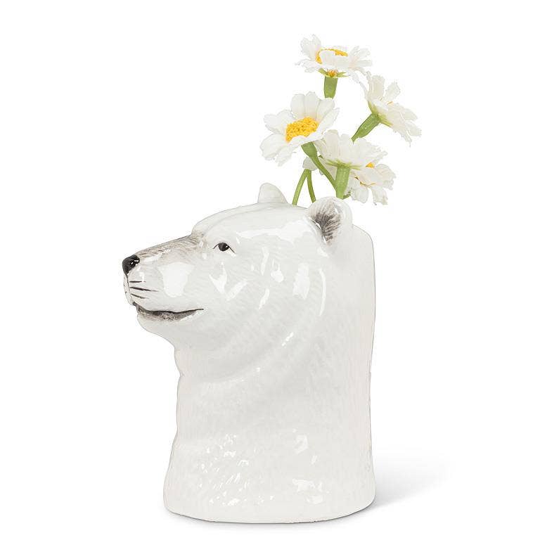 Black Bear - 3" Tall Ceramic Bud Vase