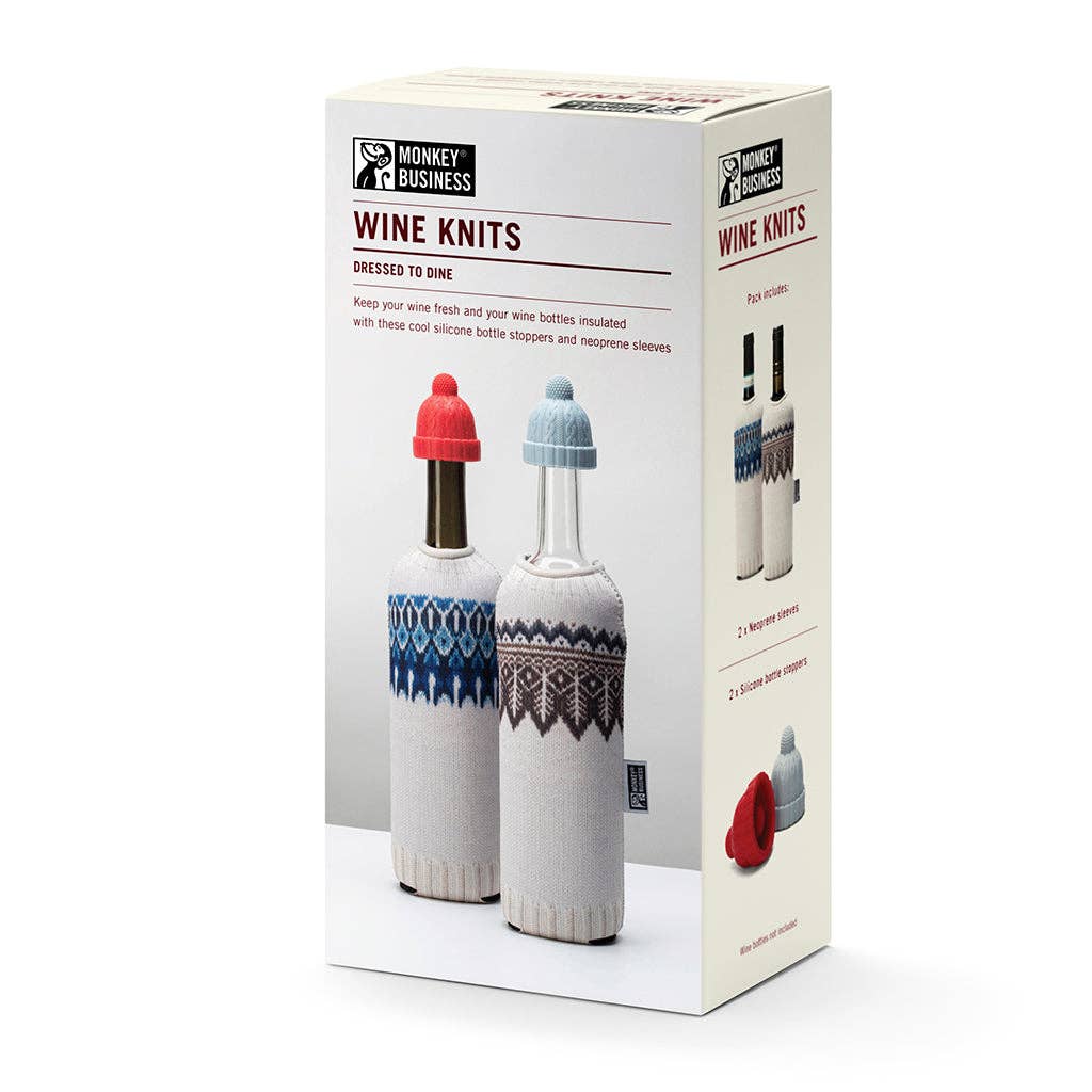 Wine Bottle Winter Gift Set | Wine Knits