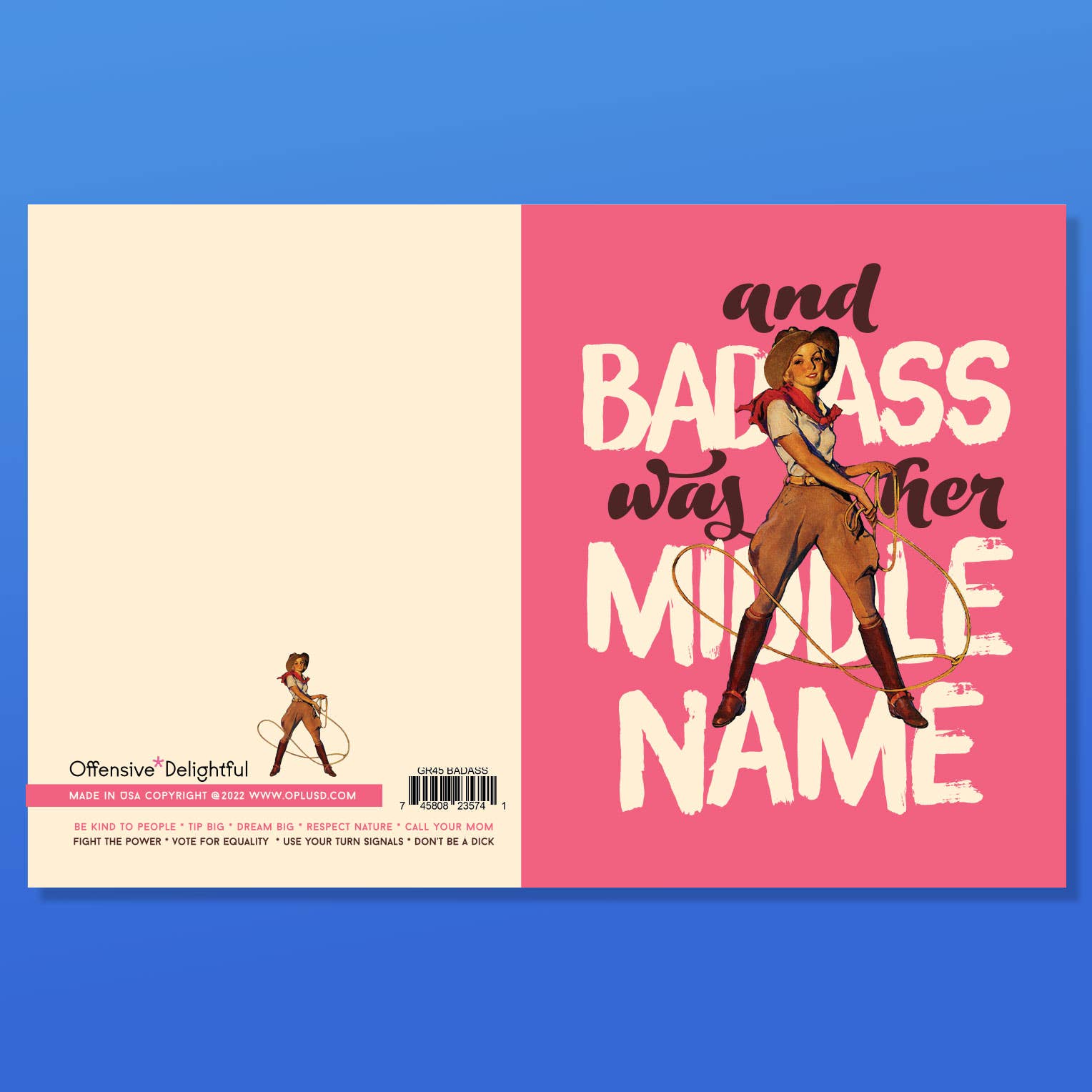 Badass Cowgirl — Card