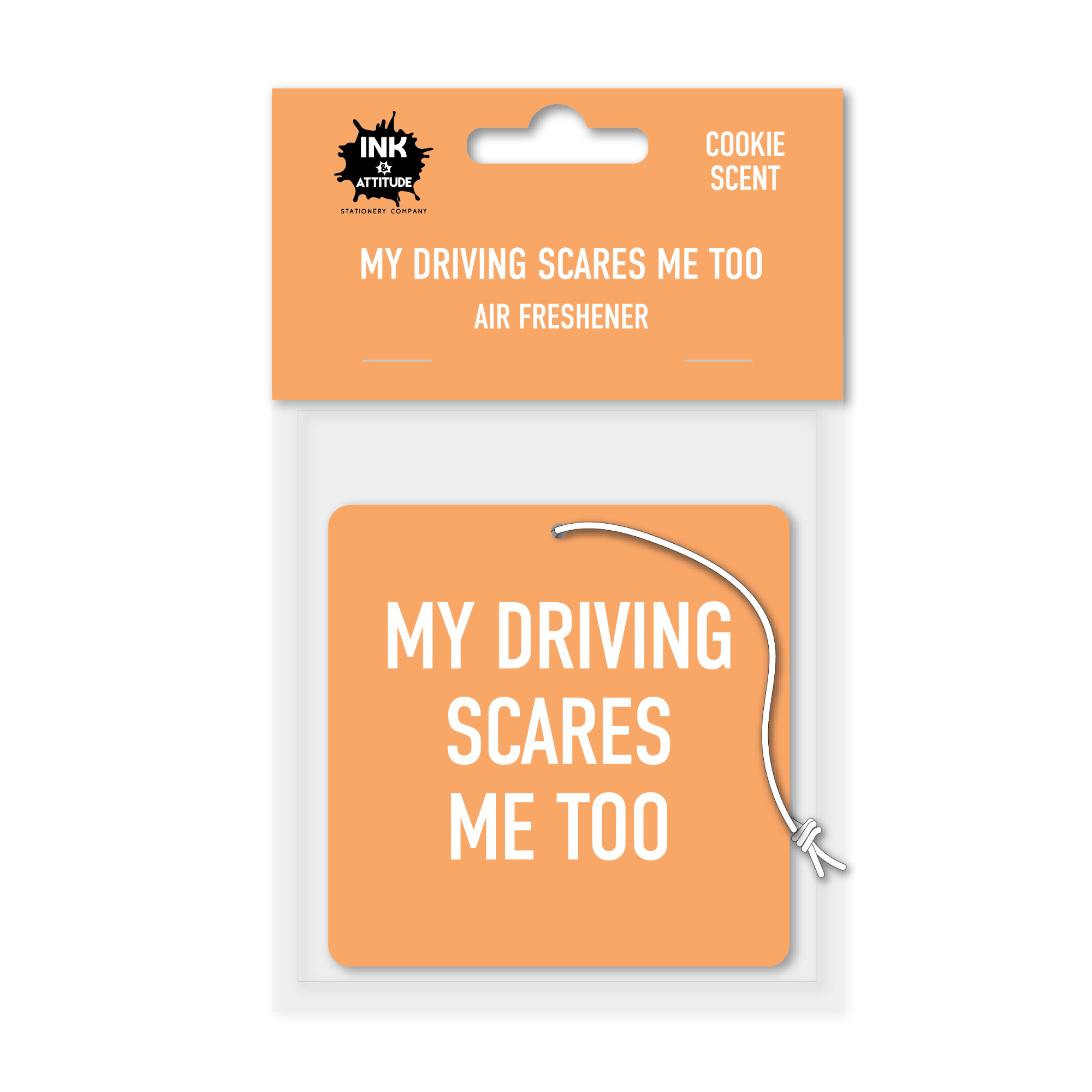 My Driving Scares Me Too Air Freshener - The Ruddy Duck