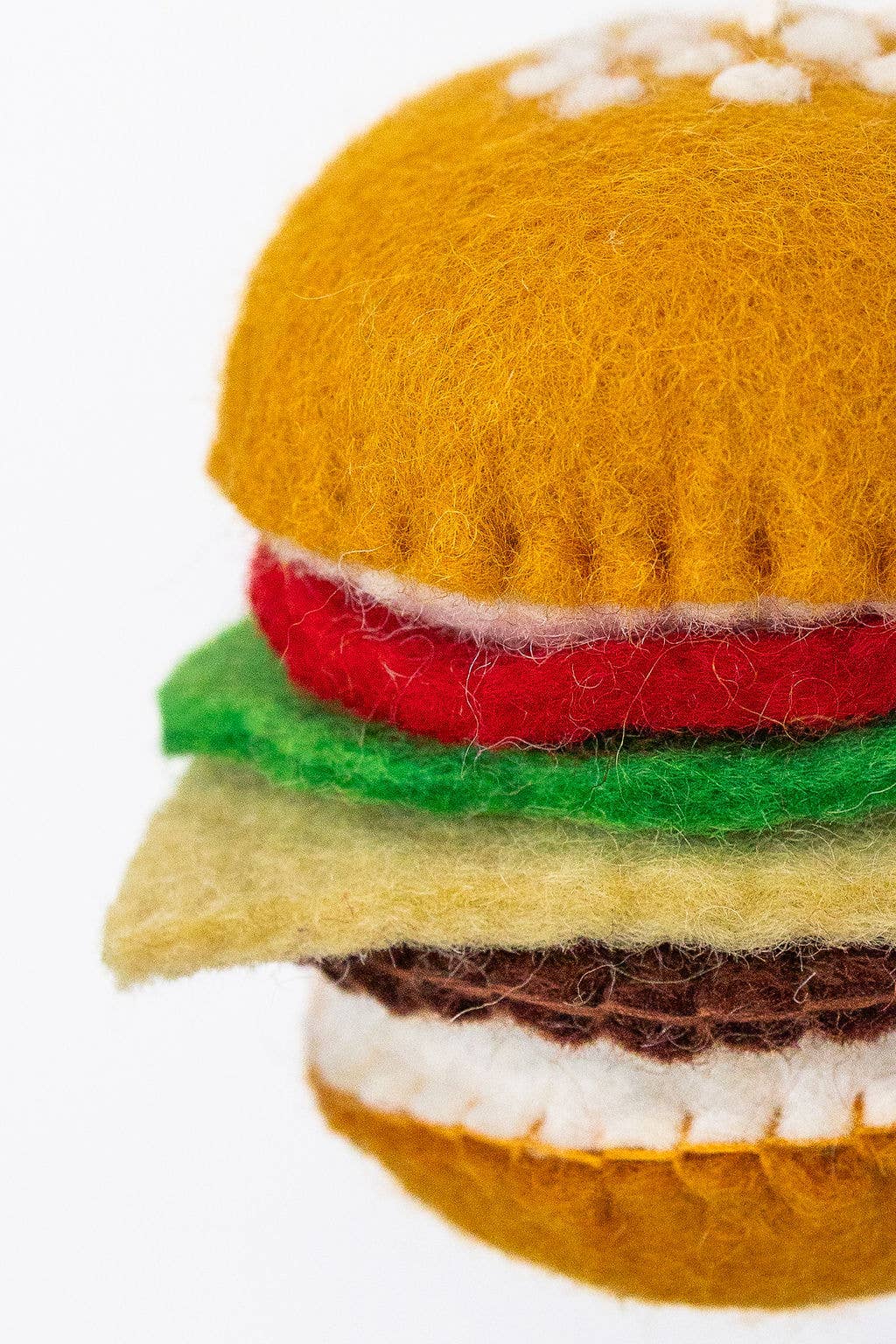 Burger - Wool Felt Christmas Ornament