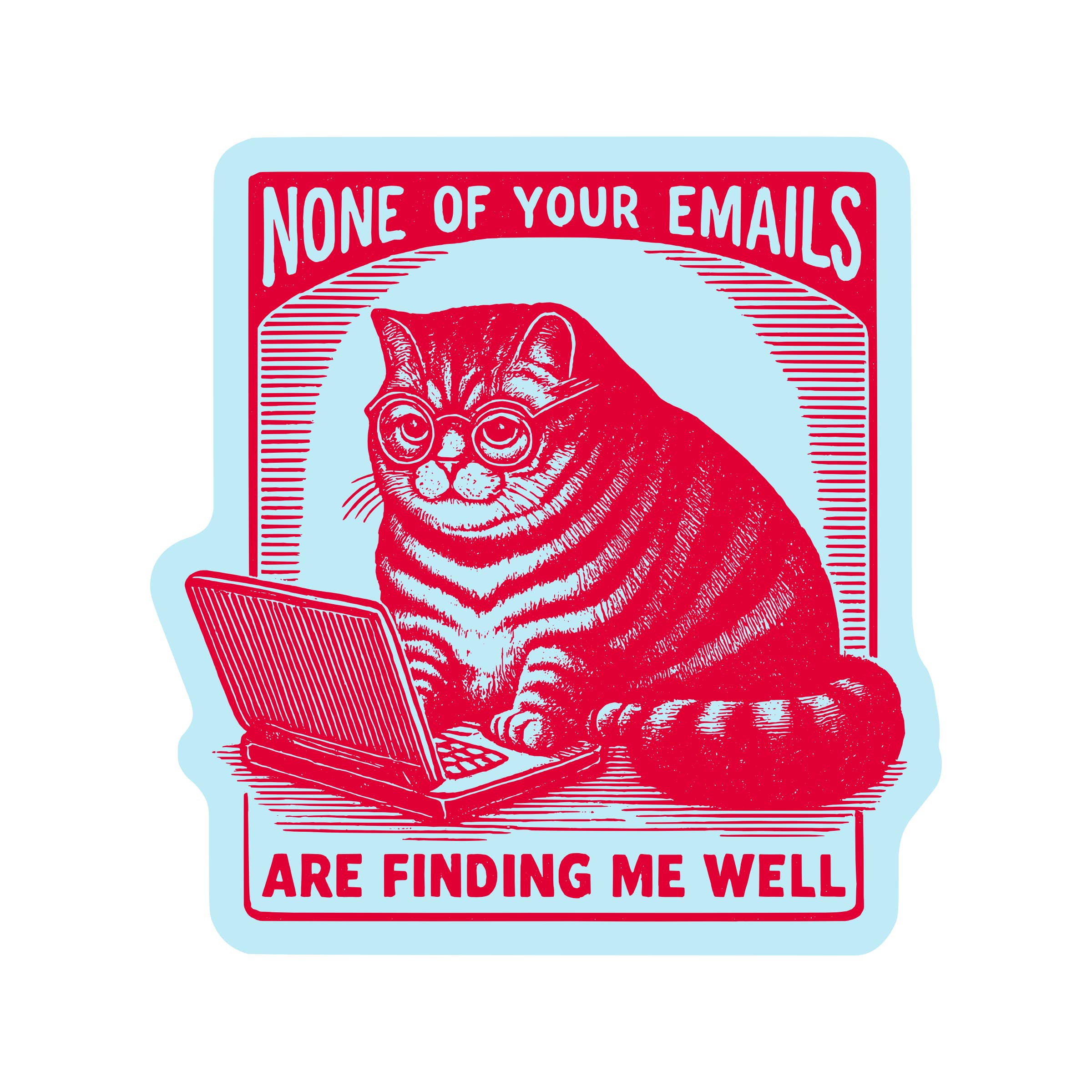 Working Kitty Cat - Vinyl Sticker