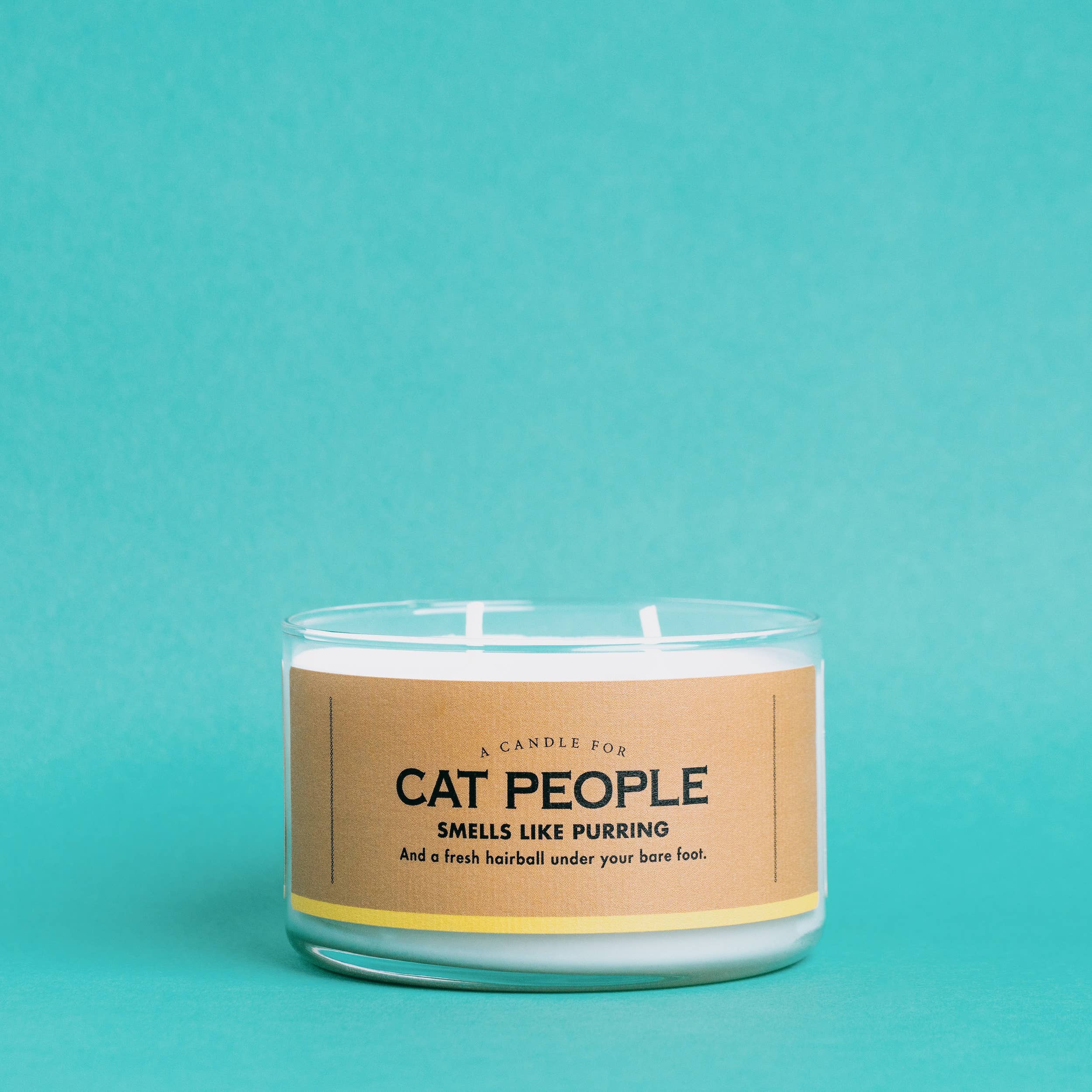 A Candle for Cat People, warm milk scented soy candle by Whiskey River Soap Co., from The Ruddy Duck in Whitefish, Montana