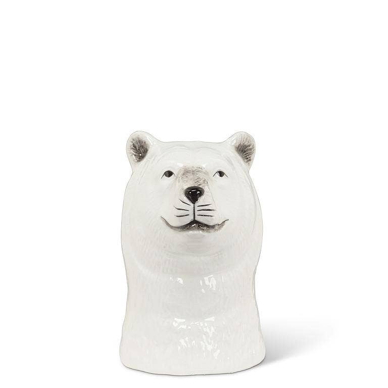 Black Bear - 3" Tall Ceramic Bud Vase