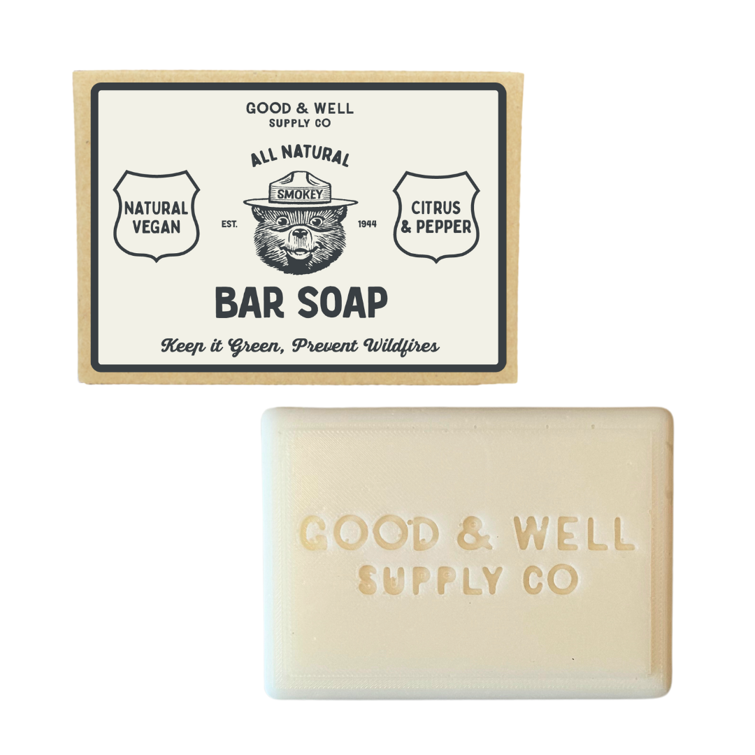 Smokey Bear - Citrus + Pepper Bar Soap