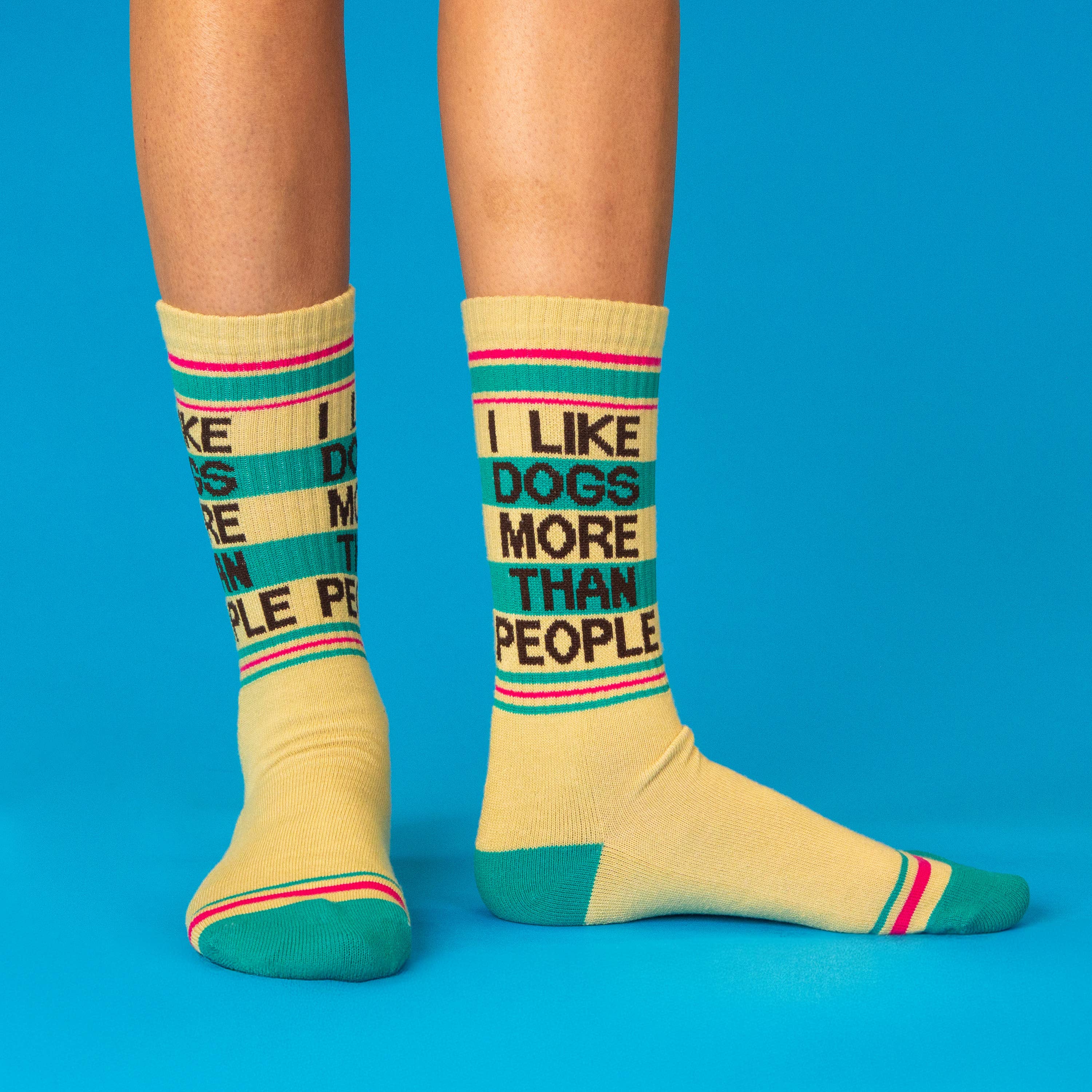 Dogs More Than People - Crew Socks