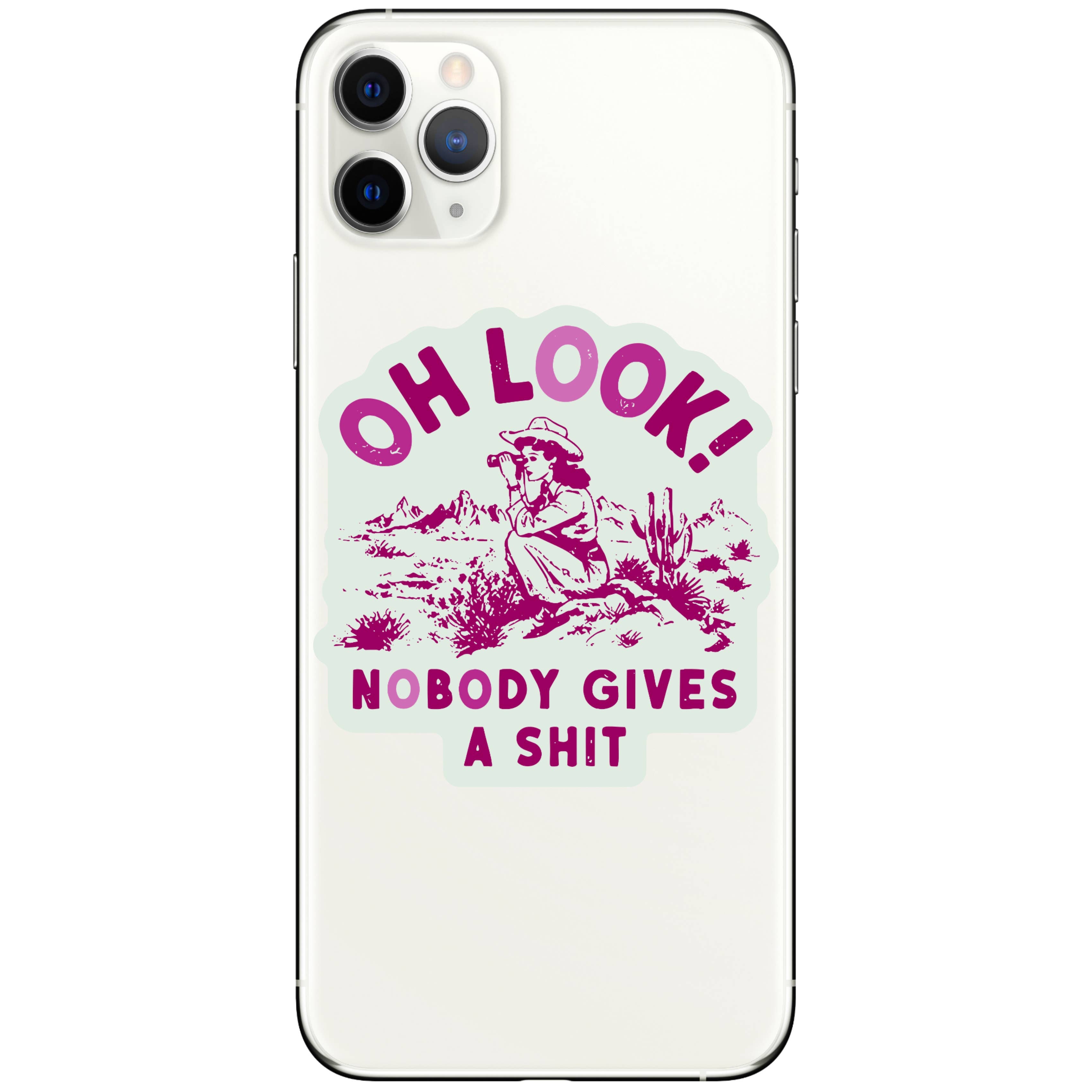 Nobody Gives A Shit - Vinyl Sticker