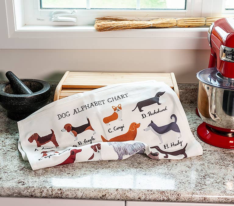 Dog Alphabet - Cotton Tea Towel