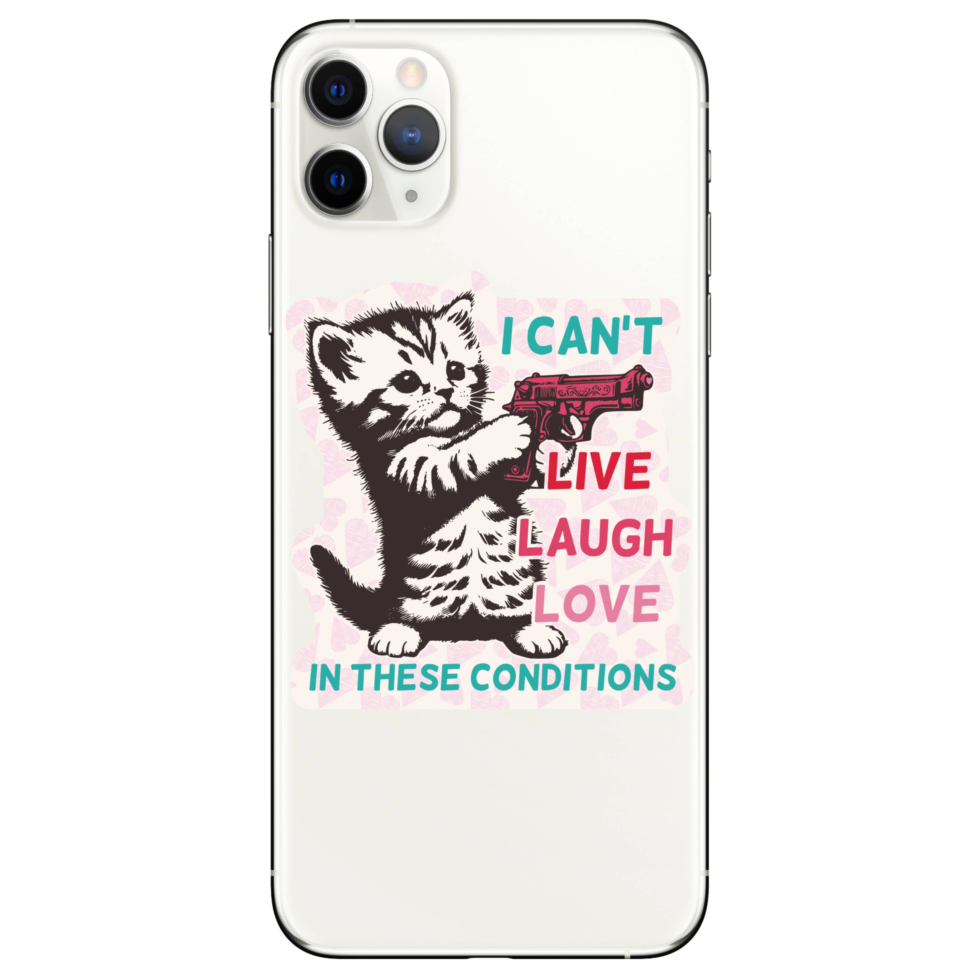 Live, Laugh, Love Kitten - Vinyl Sticker