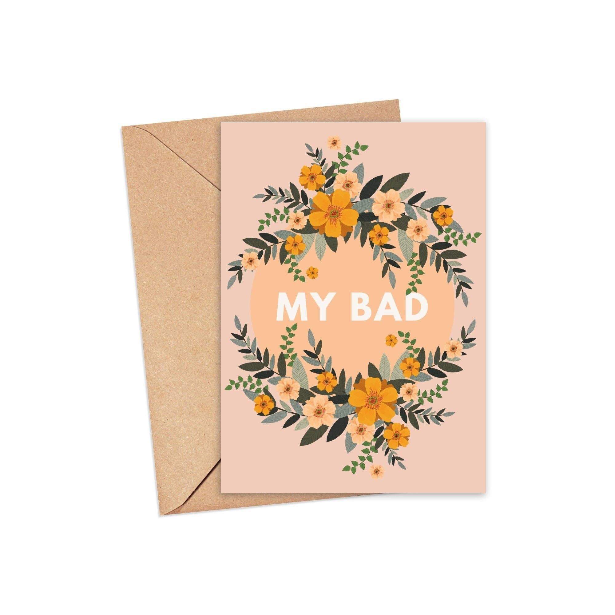 My Bad - Apology Card