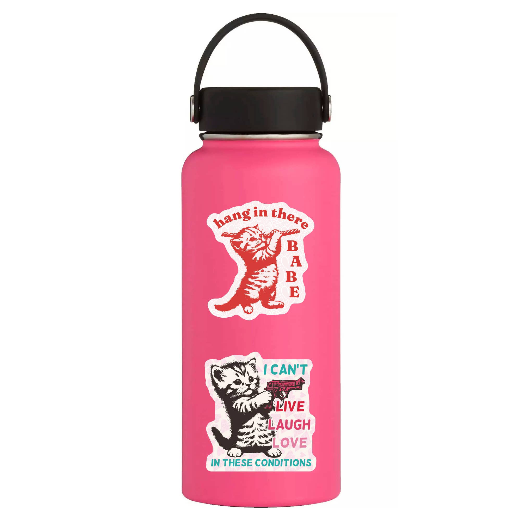 Live, Laugh, Love Kitten - Vinyl Sticker