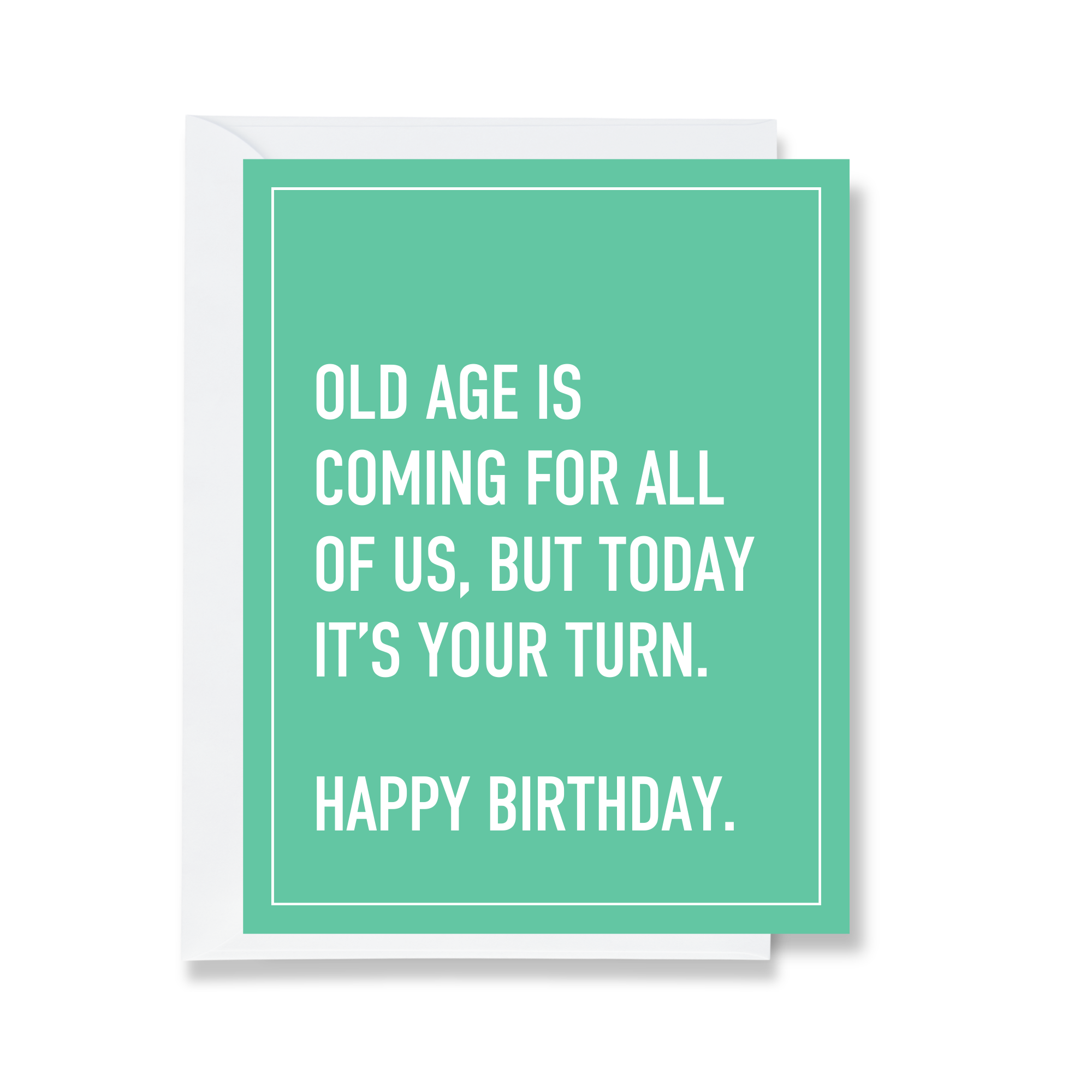 Old Age - Greeting Card